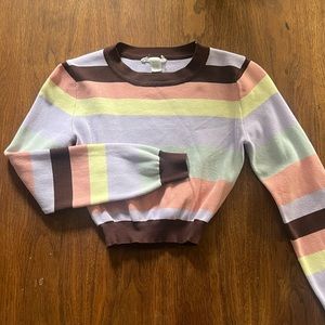 Colorful crop sweater